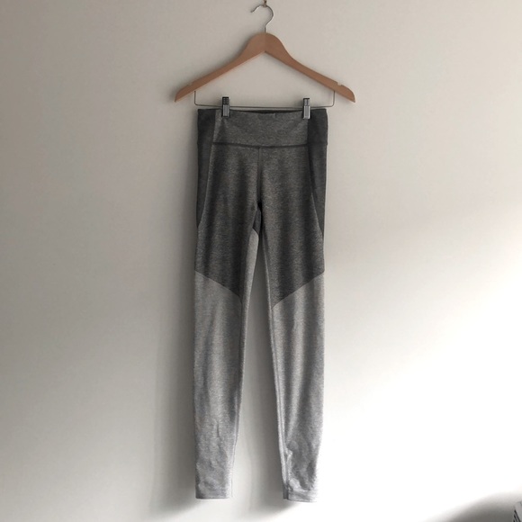 Outdoor Voices Tri-Tone Warmup Legging - Graphite/Ash/Dove, size S - Picture 2 of 4